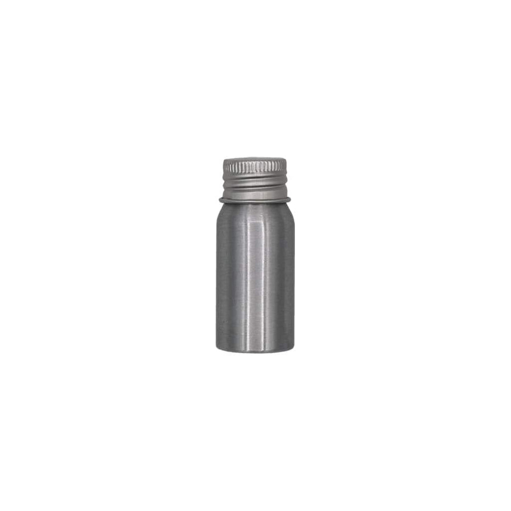 Silver Aluminium Screw Lid Bottles with Optional Pump or Spray Caps T9902 - Tinware Direct