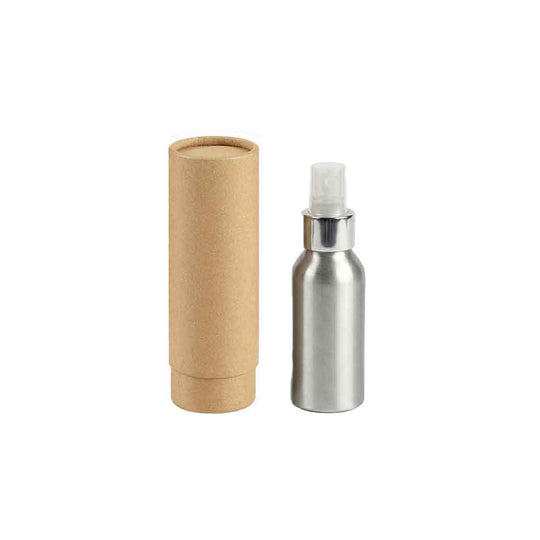 Flasker med skruelåg af aluminium med pumpe eller sprayhætter